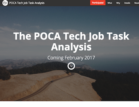 POCA Tech Job Task Analysis