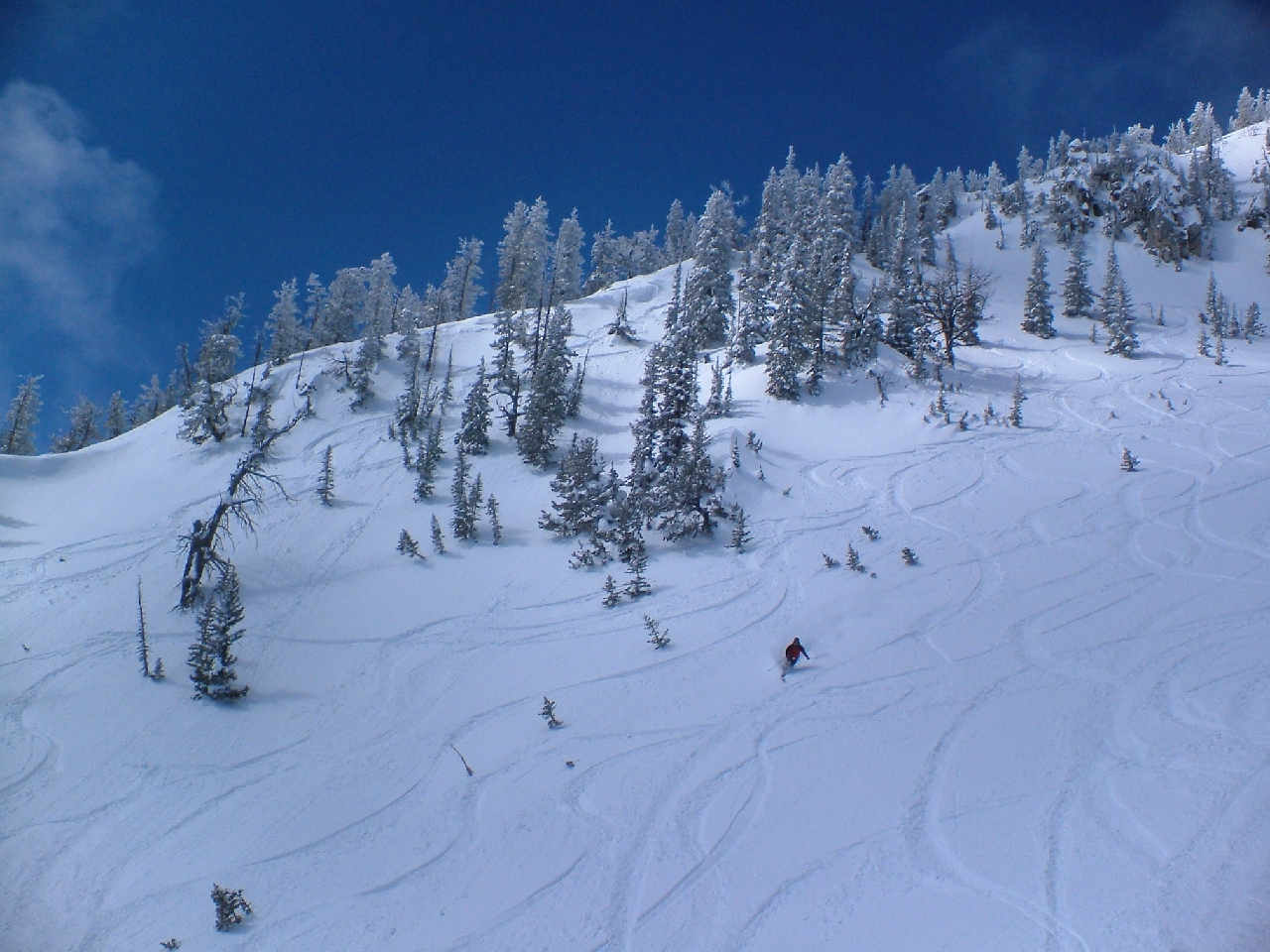 Wade skiing near Bozeman, MT